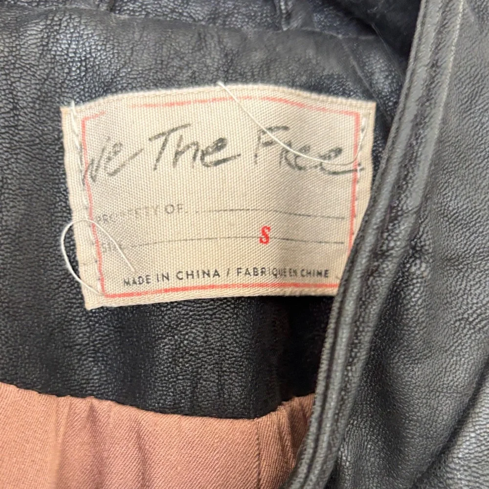 We The Free Black Leather Jacket - Picture 2 of 5